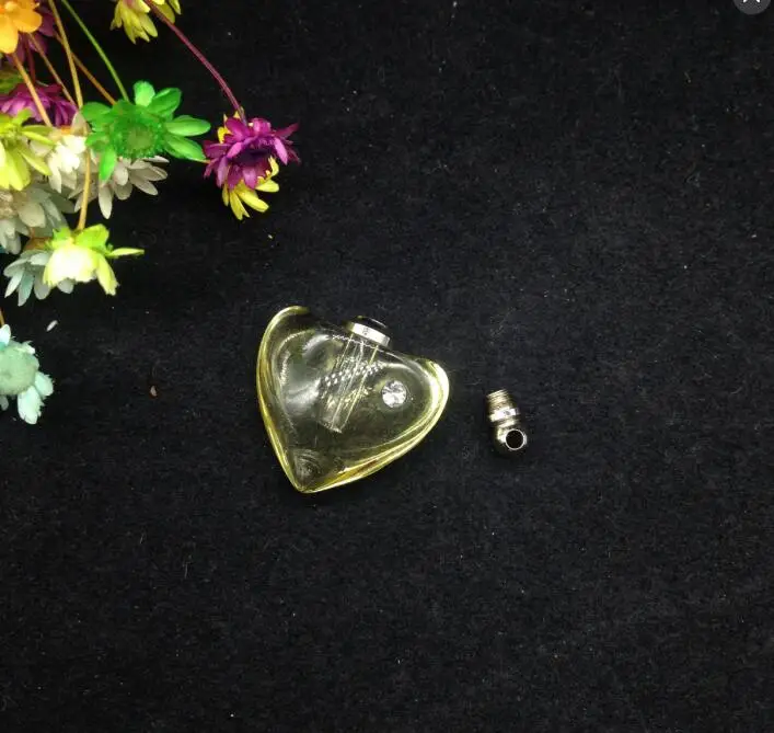 20 шт./лот винтовая крышка Хрустальная подвеска флакон мини для духов стеклянный