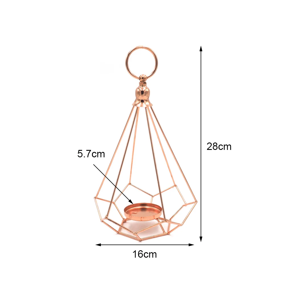 Золотой алмаз Tealight металлический подсвечник подставка Европейский стиль