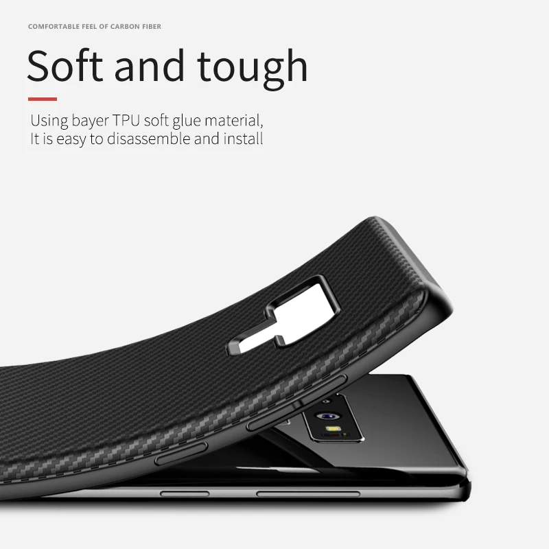 Чехол для Samsung Note 9 IPAKY 8 S8 S9 S10 Гибридный Силиконовый противоударный мягкий чехол