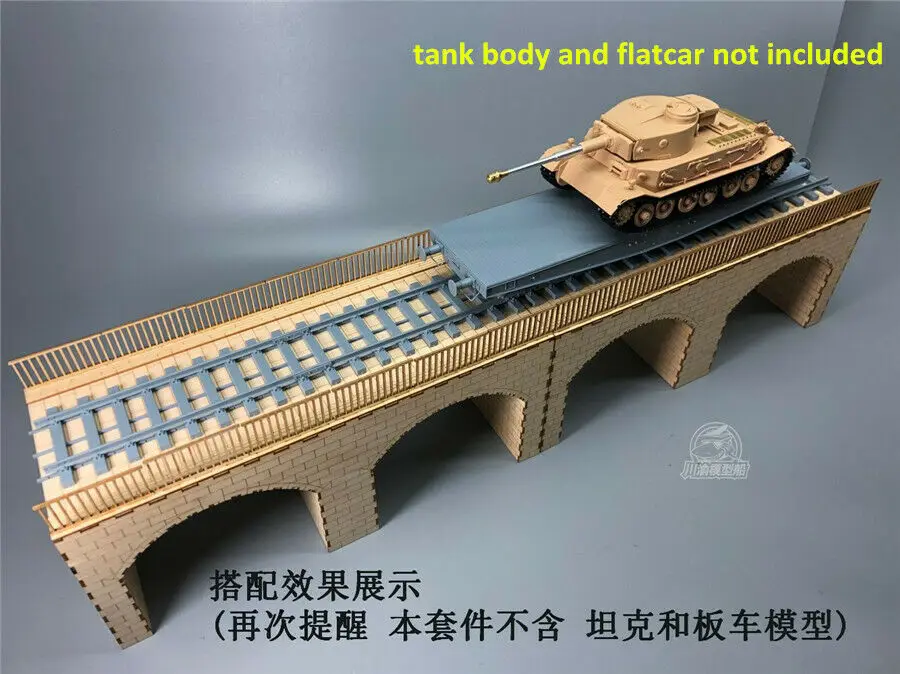 Масштаб 1/35 Железнодорожный Камень арка мост диотома деревянная сборка набор
