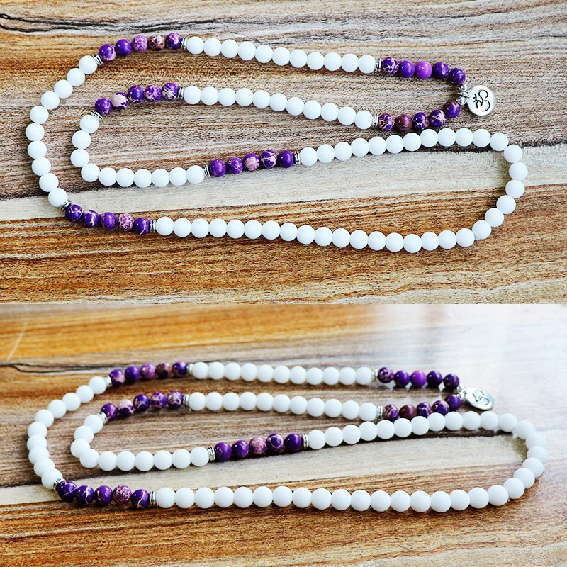 Женские Подвески Boho Ювелирное Украшение натуральный фиолетовый камень матовый