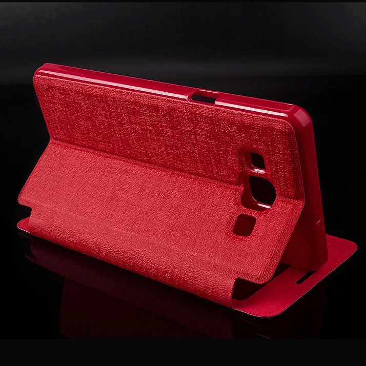 Window Pu Leather 5.5For Samsung Galaxy A7 2015 Case For A7000 Cell Phone Flip Cover | Мобильные телефоны и аксессуары