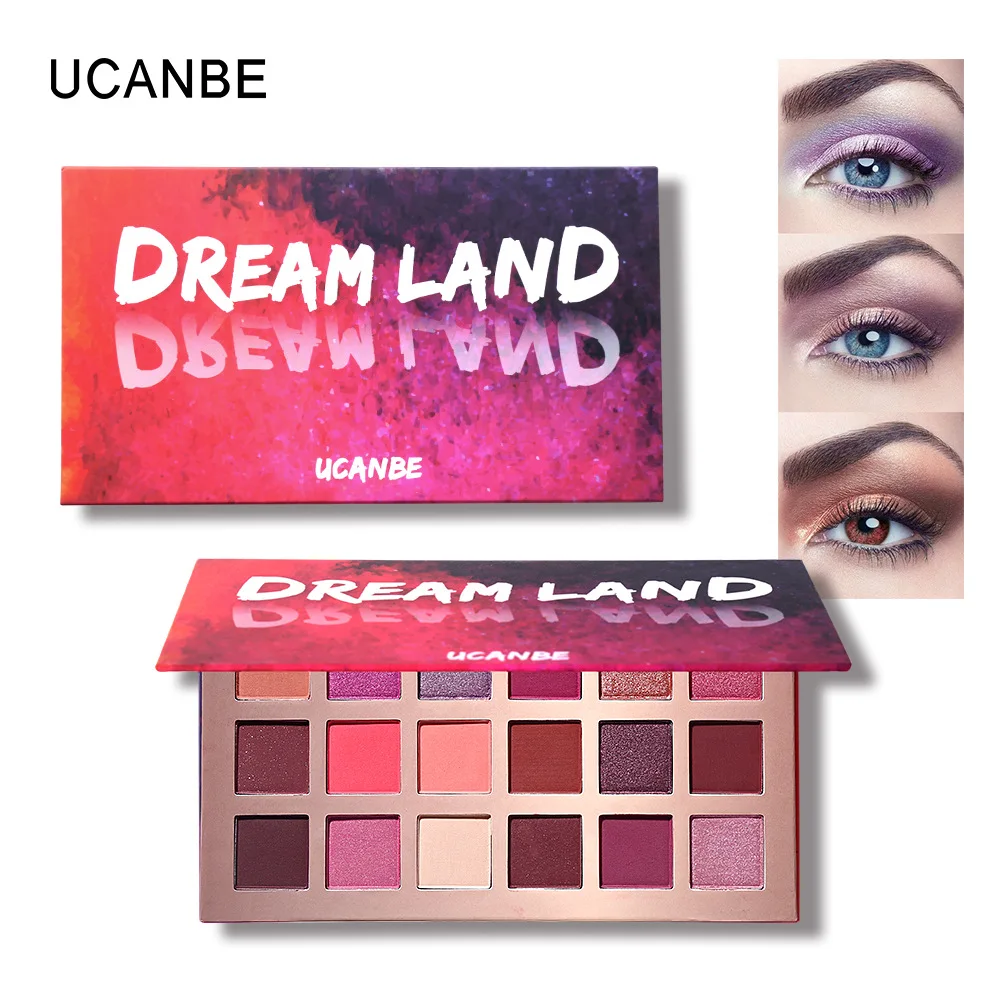 Тени для век UCANBE New Dream 18 цветов мерцающие матовые тени Venus XL персиковые цветные