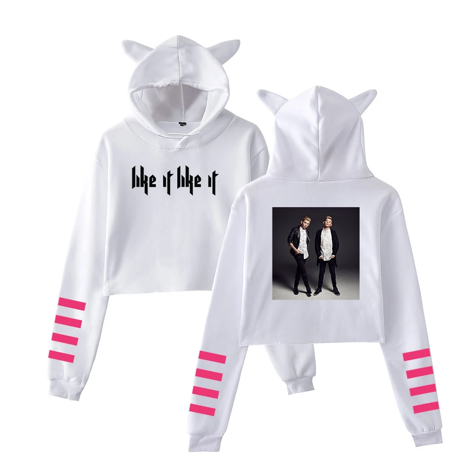 Frdun Tommy Marcus& Martinus кошачьими ушками Для женщин элегантный свитшот Новинка; худи с длинным рукавом Мода Harajuku Повседневная одежда