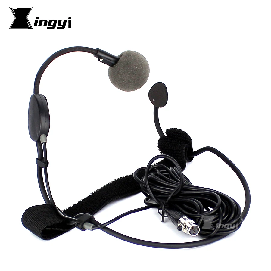 4 шт. гарнитура Mini XLR Pin TA4F с динамическим микрофоном для SHURE WH20TQG беспроводной