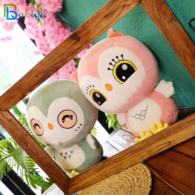 Babiqu 1 шт., 50 см, новинка, креативная Kawaii Сова плюшевая, игрушка, набивная хлопковая кукла-животное для детей, милая мягкая подушка, подушка, подарок