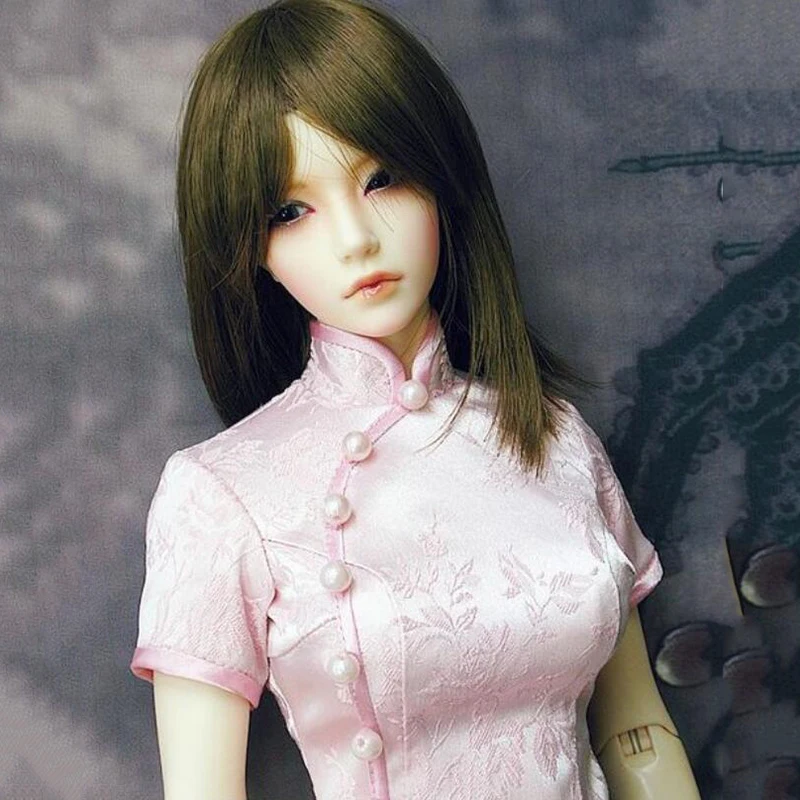 Платье-кукла Cateleya BJD 1/3 1/4 платье-Чонсам с цветком персика | Игрушки и хобби
