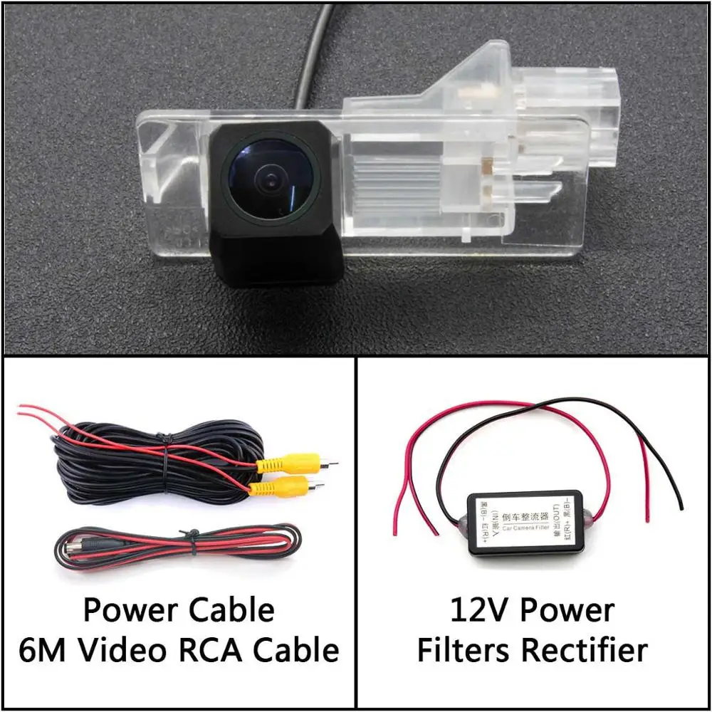 Camera With Filter Камера заднего вида Full HD для Renault scenic 2 Scenic 3 Megane 3 Clio 3/4, ЖК-монитор для парковки - Название цвета: Camera With Filter