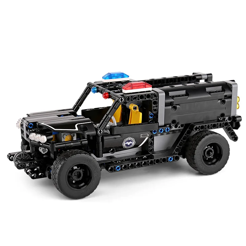 13006 спецназ полицейская водная Пушка машина совместима с Technic Car строительные