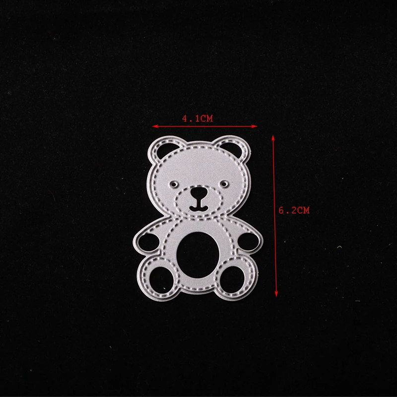 Новинка металлические Вырубные штампы ABOOM с милым медведем для рукоделия
