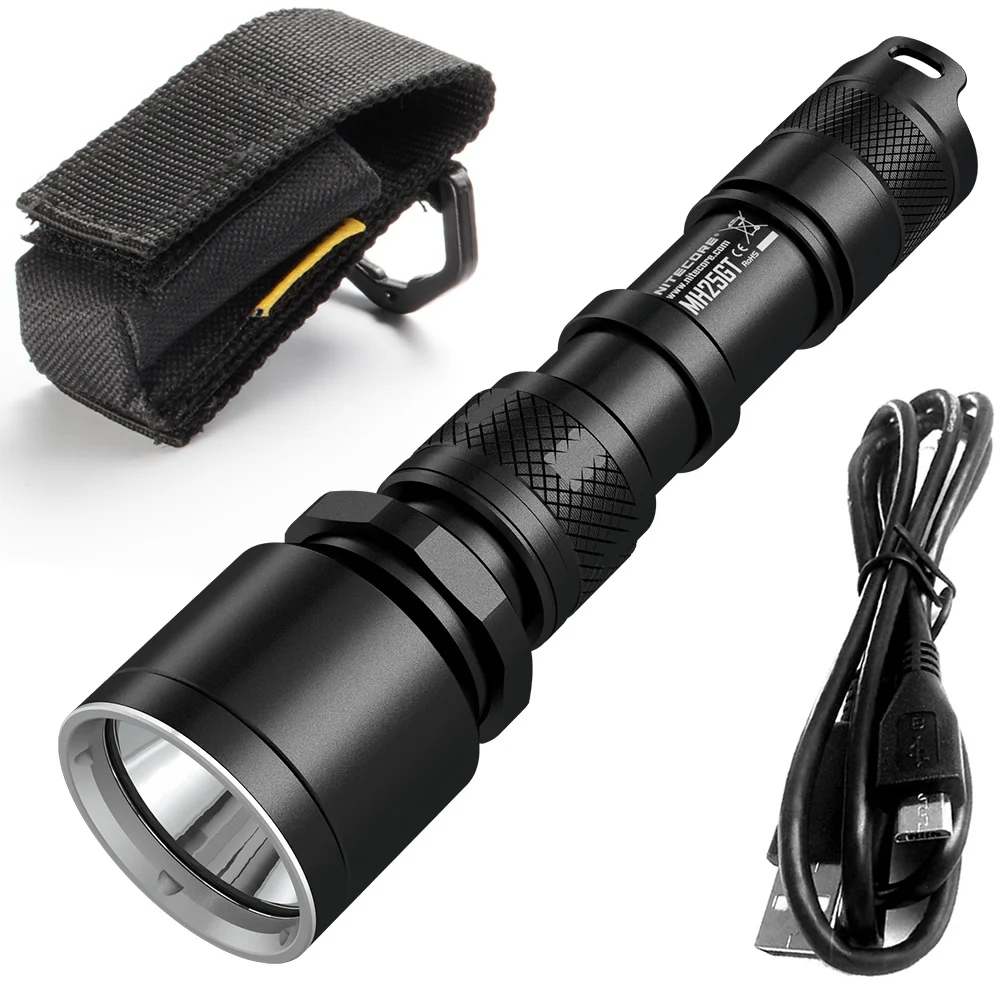 Охотничий праздничный подарочный набор NITECORE MH25GT 1000 люмен USB Перезаряжаемый