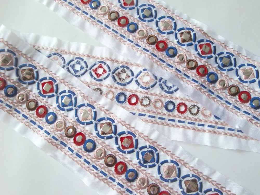 Кружевная швейная накладка miao зеркальная вышивка крючком крестиком винтажная