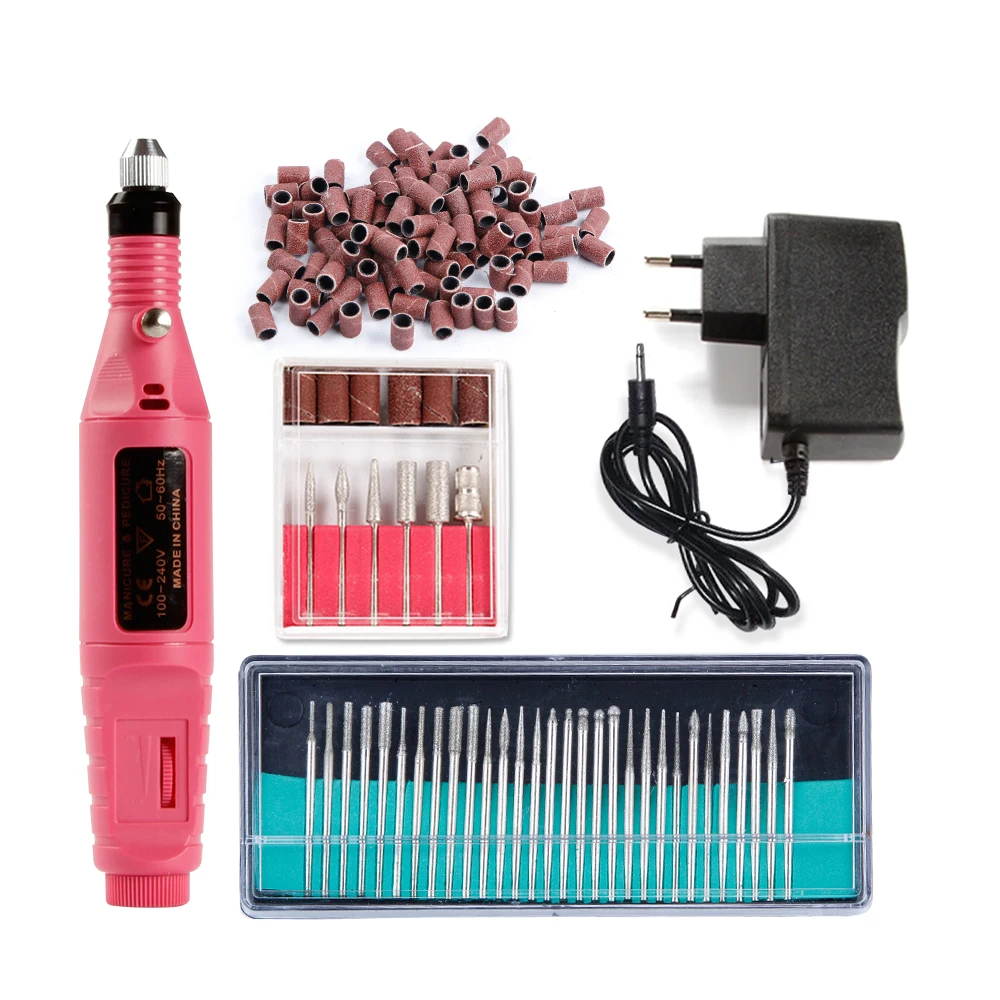 Электрический аппарат для маникюра Набор сверл шлифовальных лент педикюра