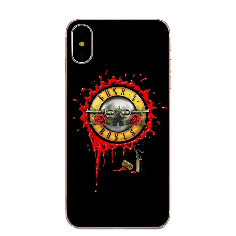 ТПУ чехлы для телефонов пистолеты N Roses хорошее время Apple iPhone 4 4S 5 5C 5S SE 6 6S 7 8 Plus X XS Max