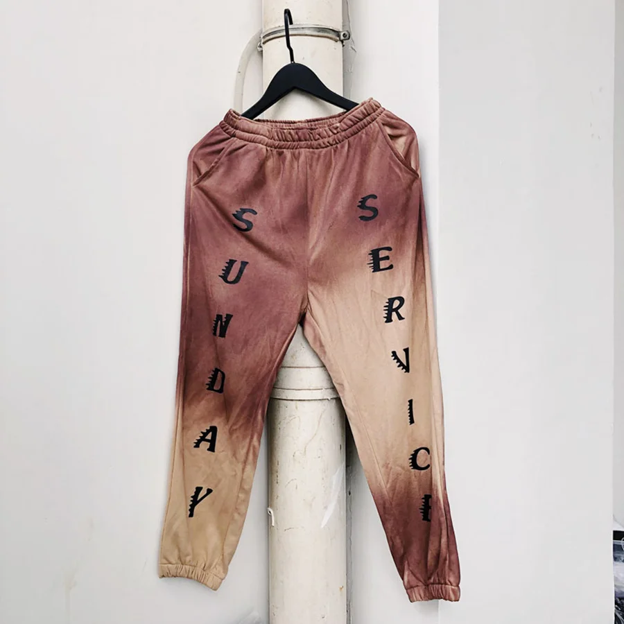 2019 Kanye West Sunday Service CPFM Sweatpants Men 1:1 High Quality Kanye West Drawstring Sunday Service CPFM Joggers Sweatpants