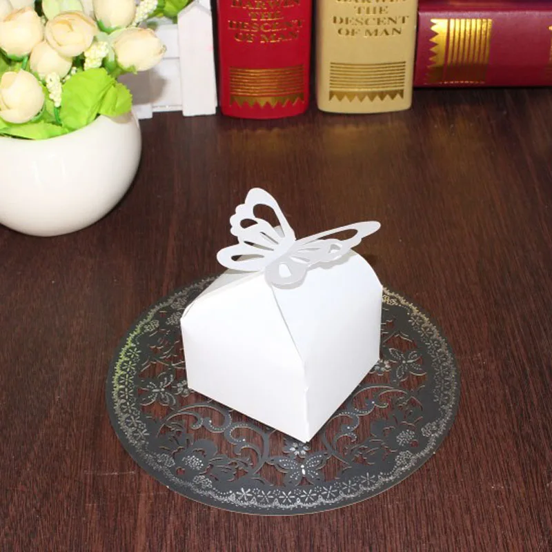 50 шт. складные коробки для конфет в виде бабочек | Дом и сад