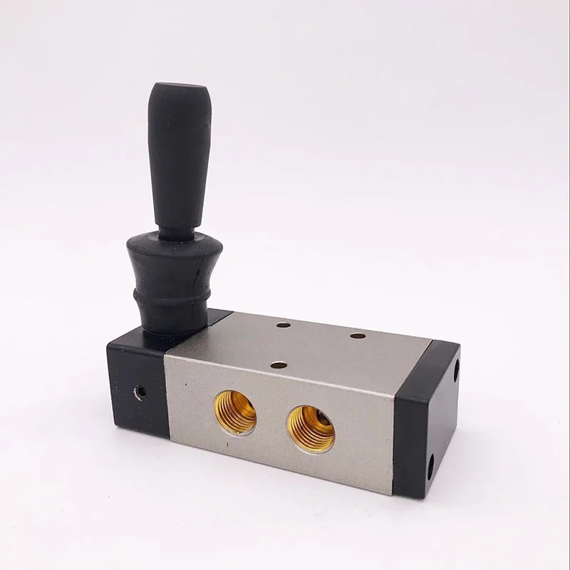 GOGOATC 5/2 way Pneumatic air hand control valve 4H410-15 1/2 inch BSP flow exhaust Manual |