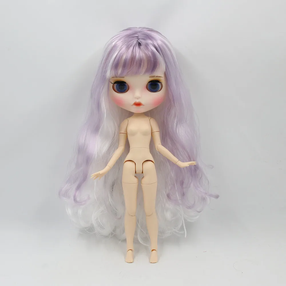 Ледяной DBS Blyth кукольные 1/6 30 см шарнирное тело оттенки фиолетового волосы и белая