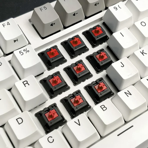 Red Switch - White Durgod 87-клавишная механическая клавиатура [Cherry MX Настенные переключатели NKRO Anti-ghosting игровая клавиатура для геймера/пишущая машинка/офис-QWERTY клавиатура-раскладка клавиатуры - Цвет: Red Switch - White