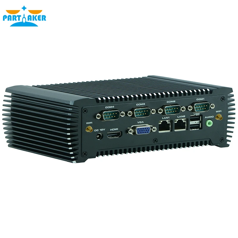 Причастник Q9 встроенный безвентиляторный промышленный Мини ПК Intel Atom N2600