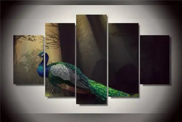 Hd Печать Павлин Искусство Живопись на холсте украшение комнаты печать плакат