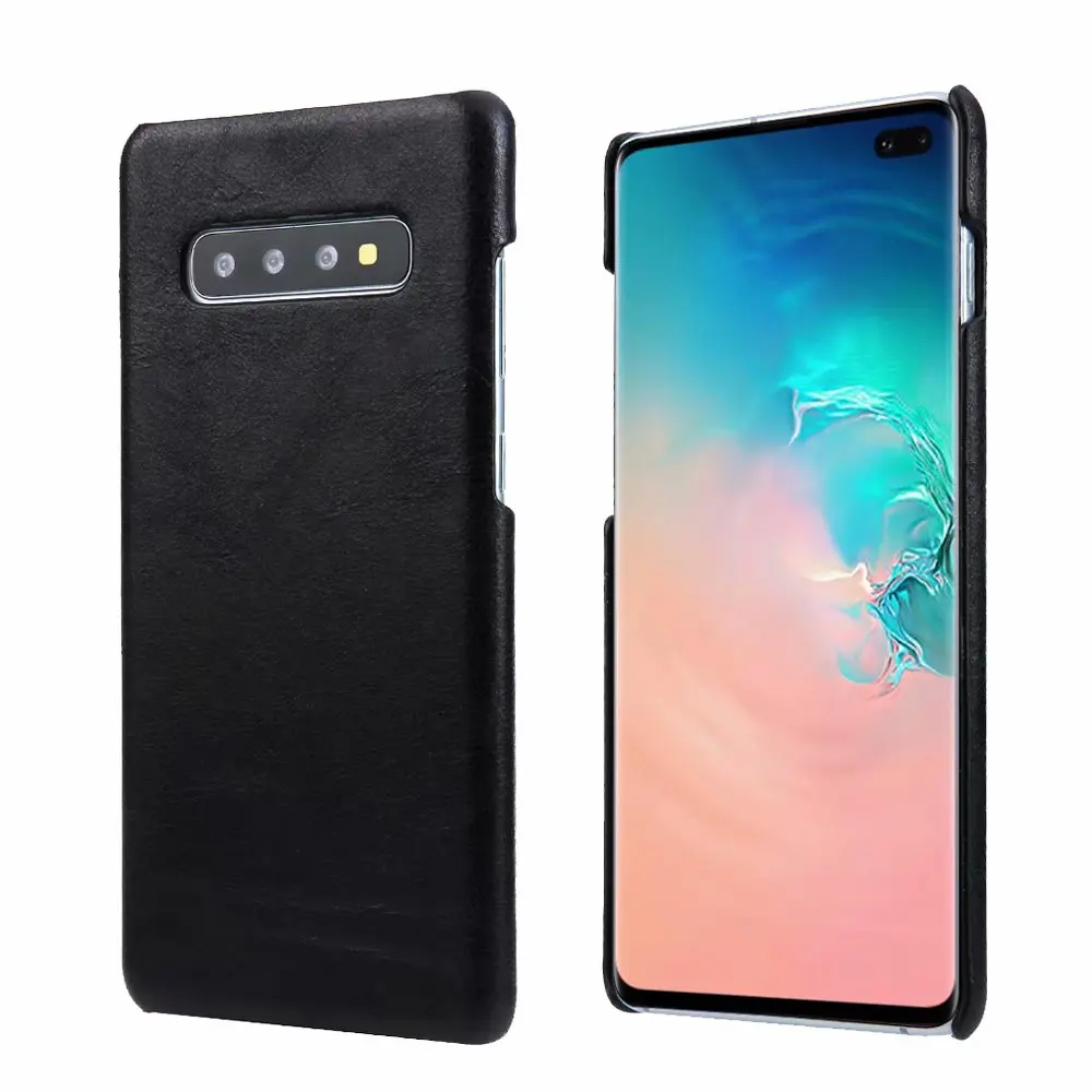 Чехлы для телефонов из натуральной кожи sumsung galaxy S10 S9 S8 Plus Note 8 9 защитная задняя