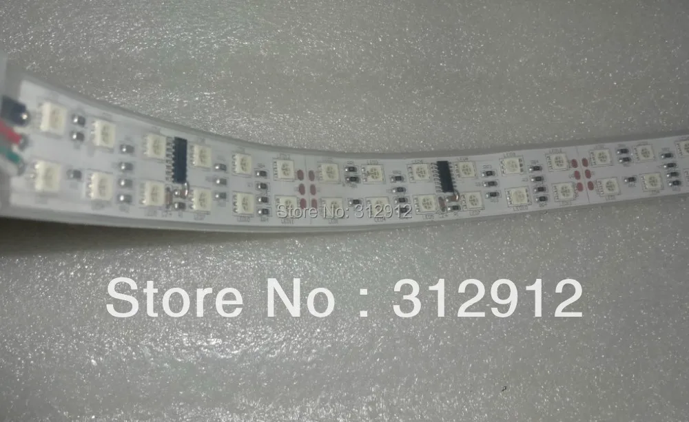 5 м DC12V 120 светодиодов/м и 10 шт. TM1812 ic/meter (40 пикселей) светодиодная цифровая полоса