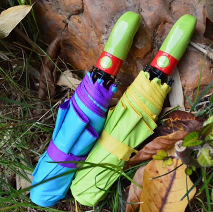 Цветной зонт принцессы двухслойный от солнца ветроустойчивый складной