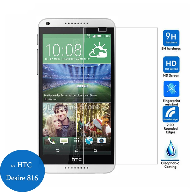 Для HTC Desire 816g закаленное Стекло Экран протектор 2 5 с уровнем твердости 9 h Защитная