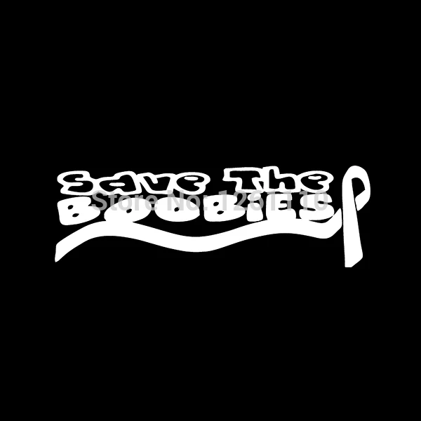 Сохранить Олухи Винил Наклейка Пропуск Рак Молочной Железы Осведомленности