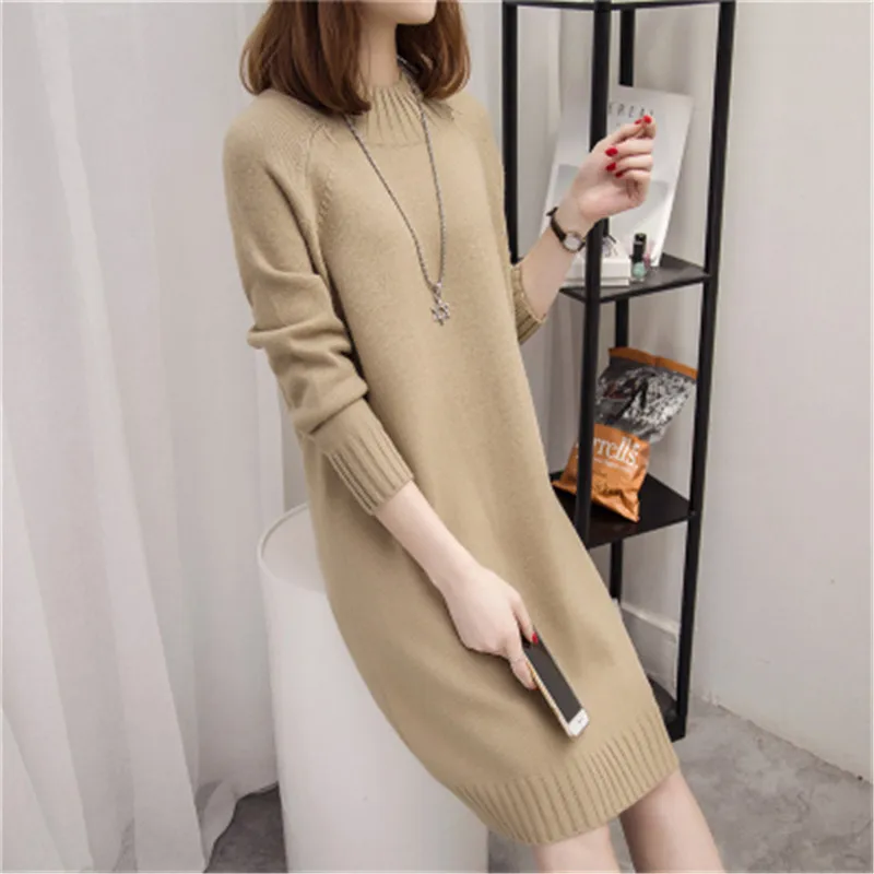 2018 Solid Color O-Neck Jumper Knitting Long Sleeve Sexy Slender Women sweaters pullovers Dress Clothes Female Tops PZ622 | Женская