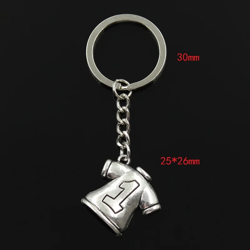 Новый модный брелок 25x26 мм № 1 подвески для футбольной одежды мужские ювелирные