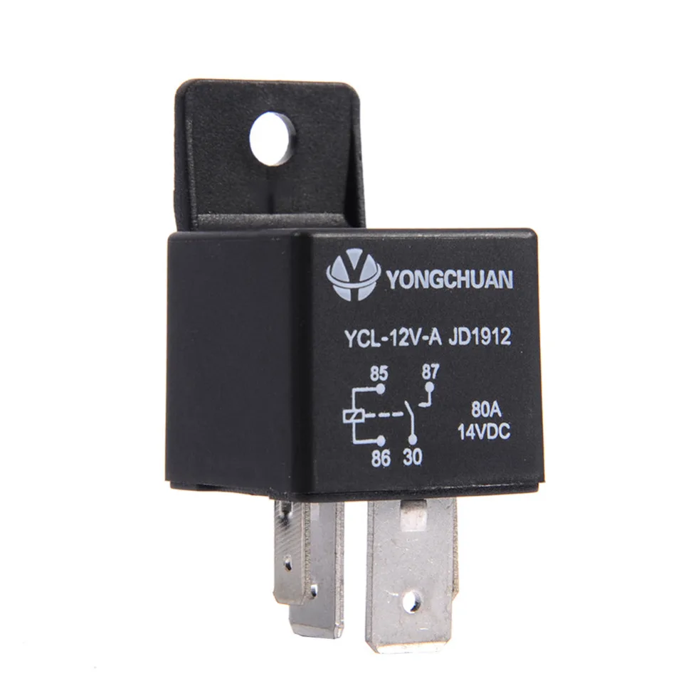 Толстые булавки 12 В 80А на самом деле известный RGL все латунные контакты 4 Pin авто