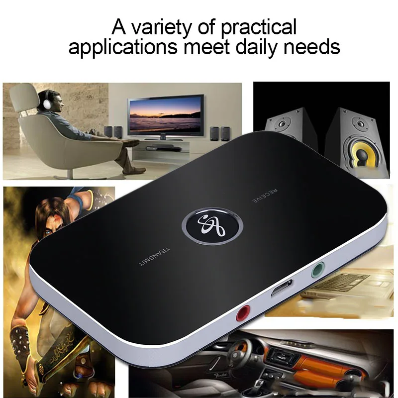 JOEAIS B6 Wireless Bluetooth Transmitter Receiver 3.5mm Jack Input Output Portable Adapter Fr Speaker Earphones Headset | Электроника