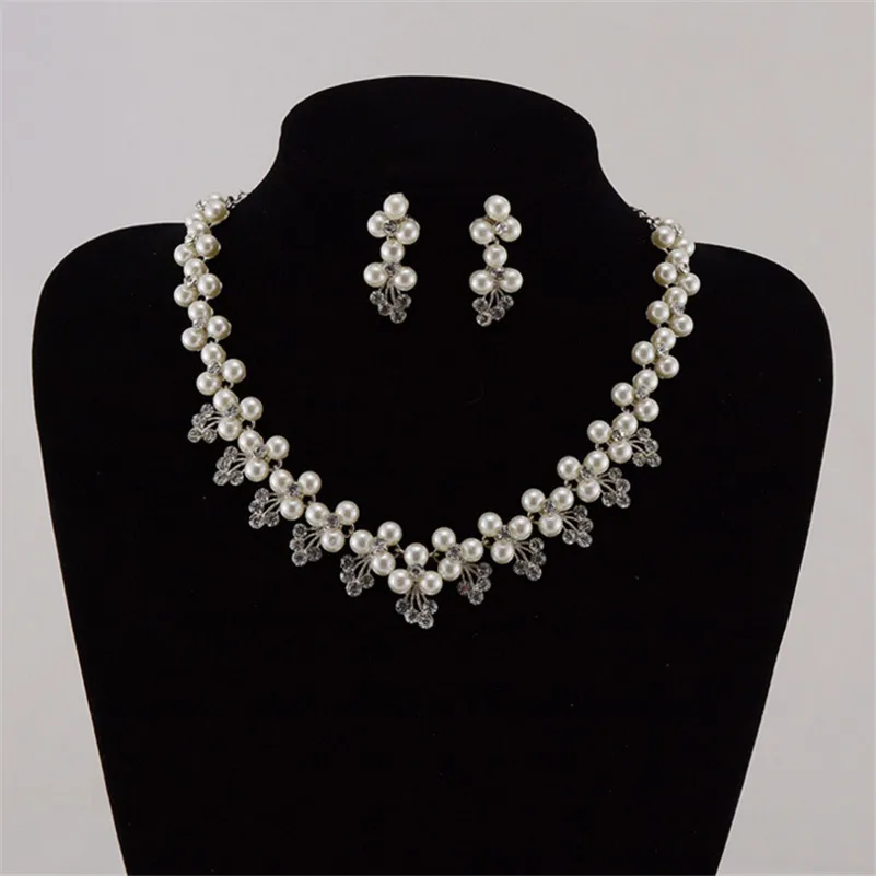 Yxph благородный имитация жемчуг горный хрусталь Наборы свадебных ювелирных