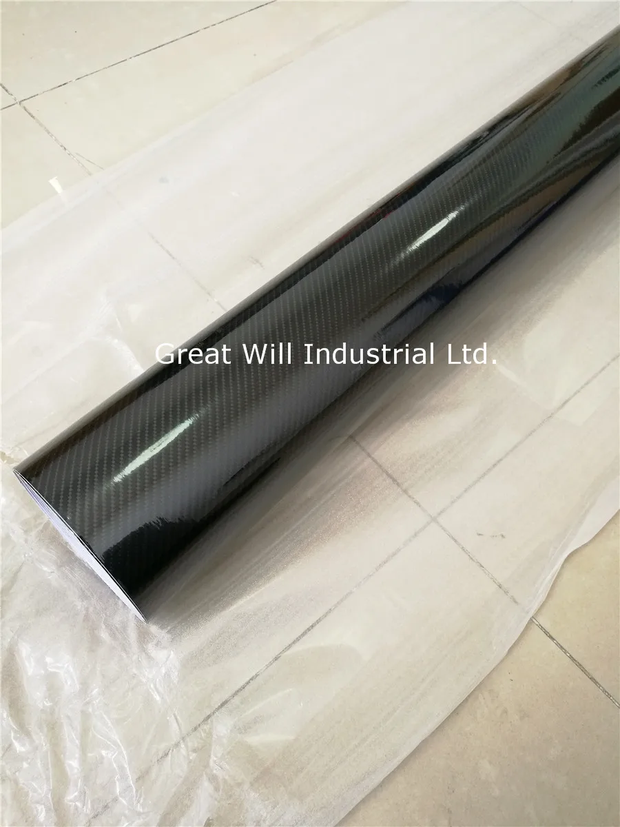 2 рулона Utral Gloss 5D виниловая пленка из углеродного волокна как настоящая глянцевая