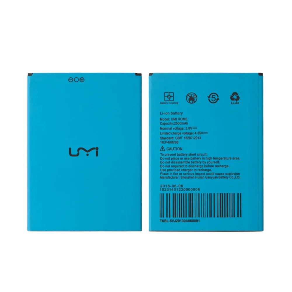 

Original Battery For UMI Rome X Smartphone High Quality 2500mAh Backup Battery For UMI Rome + In Stock