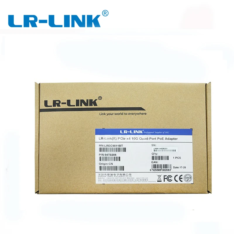 LR LINK 9811BT Intel X550 T1 совмещаемые 10Gigabit Ethernet сетевой адаптер PCI Express X4 Lan Карта сетевого