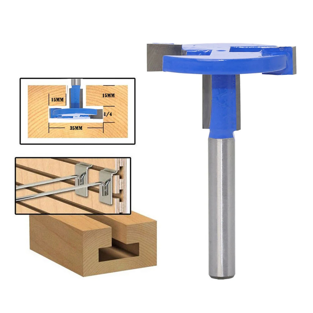 

1 шт., Т-образный фреза с прямым хвостовиком, 1/4 дюйма