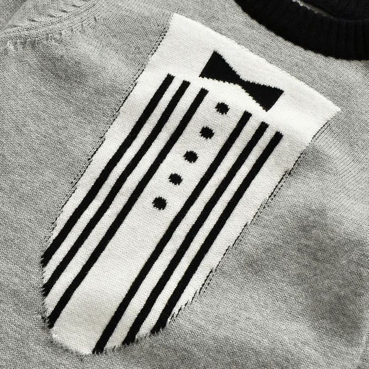 Новый джентльменский трикотажный комбинезон из 100% хлопка джемпер для