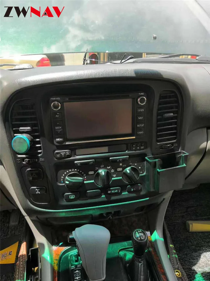 Тесла стиль Android 7,1 большой экран автомобильный DVD для Toyota Land Cruiser lc100 1998-2002 Аудио Видео Радио Стерео gps навигация 1 din