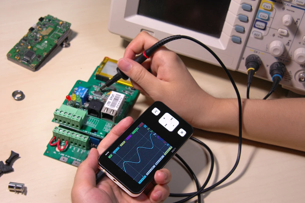 Цифровой осциллограф Mini ARM DSO211 портативный карманный Ручной DS211 с цифровым
