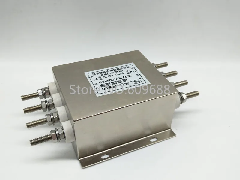 

Фильтр электропитания EMI AC4AS30 380v 30A