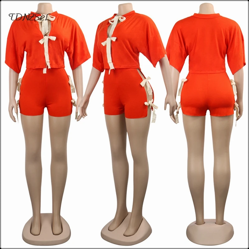 Женский комплект из двух предметов летние Сексуальные облегающие шорты короткий