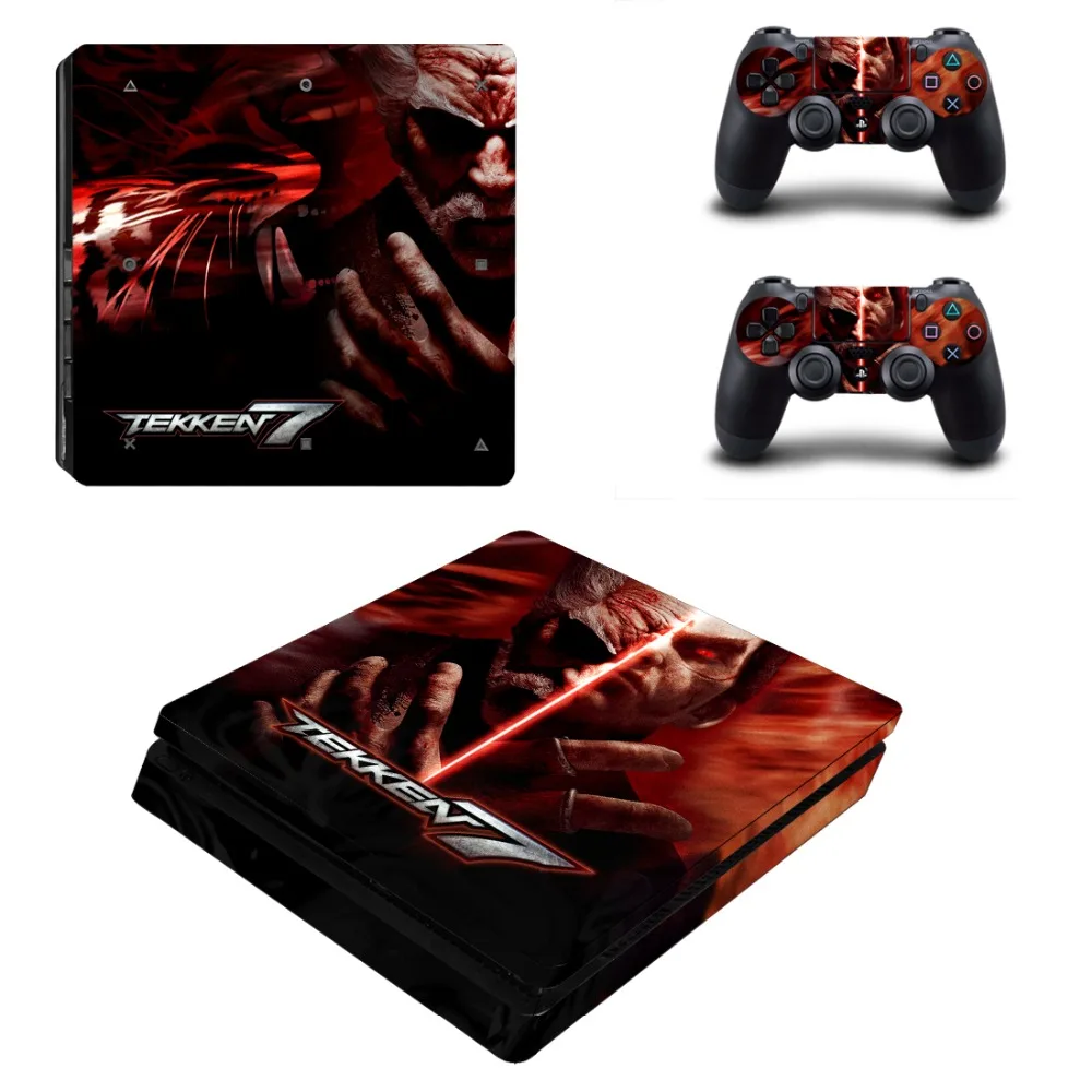 Игровая наклейка Tekken 7 PS4 Slim Skin для консоли Sony PlayStation 4 и контроллеров Виниловая
