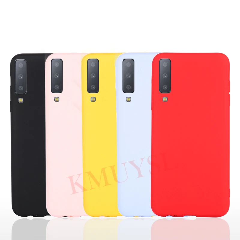 Чехлы для samsung Galaxy A7 J4 J6 плюс J8 A6 A8 S9 S8 Plus Note 9 8 A3 A5 A7 J3 J5 J7 S7 мягкая Macaron Цвет крышка