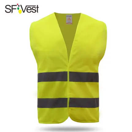 Yellow SFvest EN471 hi vis жилет Спецодежда защитный жилет светоотражающий Безопасный Жилет отражатель безрукавка - Цвет: Yellow