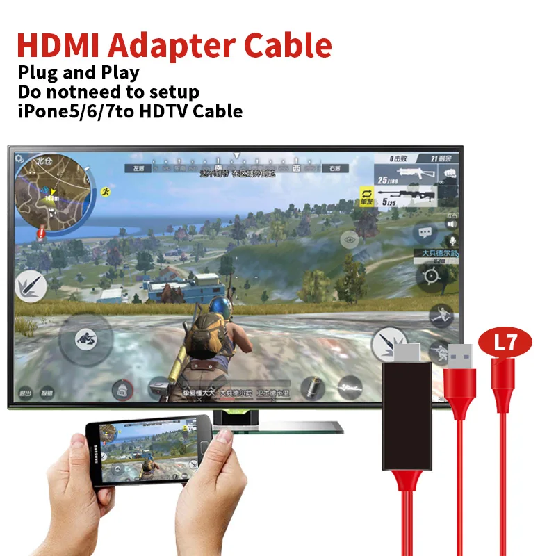 Новый 8 pin к HDTV 1080 P Дисплей HDMI AV Кабель адаптер для iPhone X Plus7 7plus 6 6s 5S iPad Поддержка IOS 10