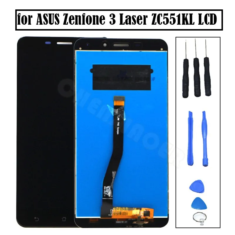 5 &quotЖК дисплей для ASUS Zenfone 3 Laser ZC551KL ЖК сенсорный экран дигитайзер Замена Черный