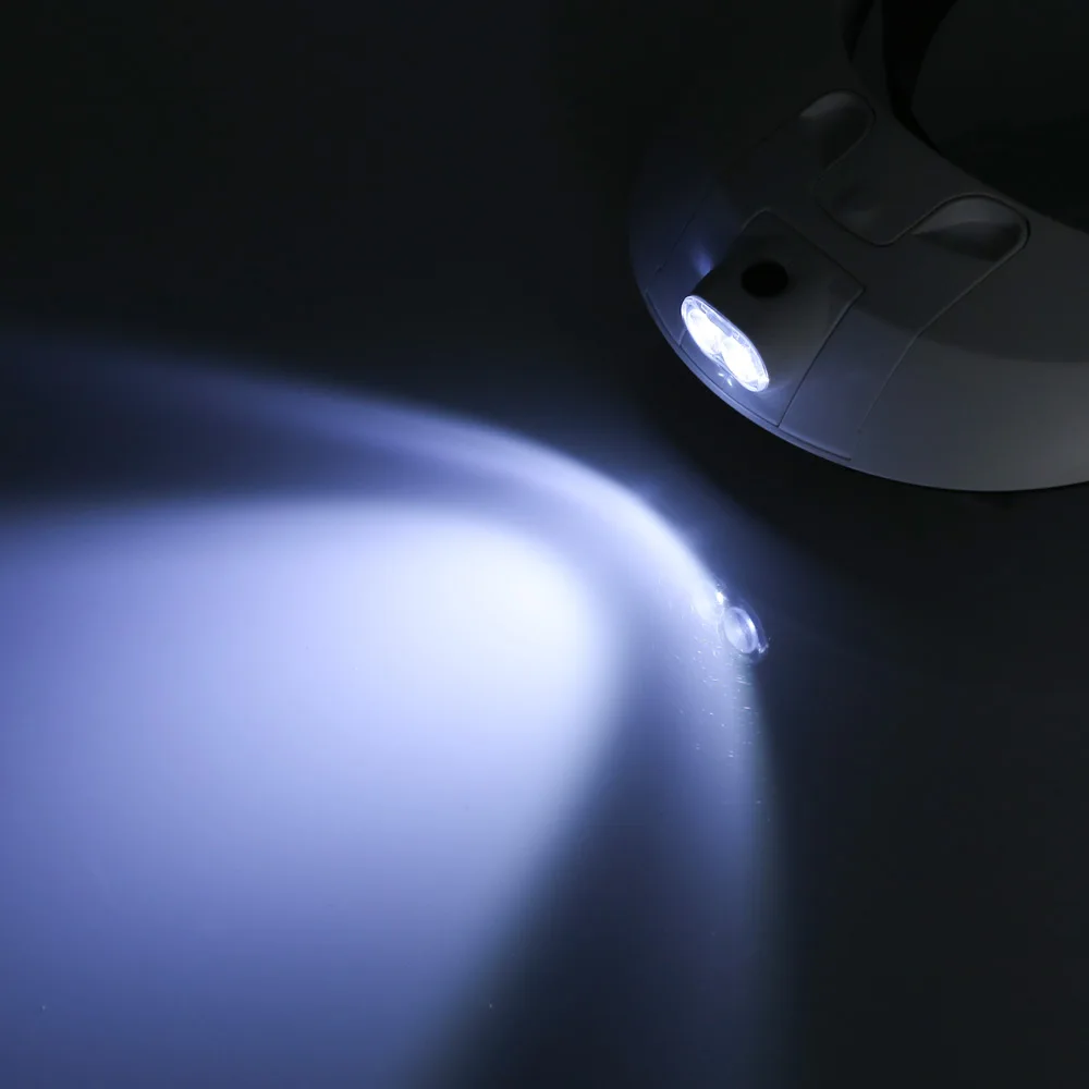 Держатель лупы с глазным стеклом 2 светодиодный налобный фонарь подсветкой Лупа